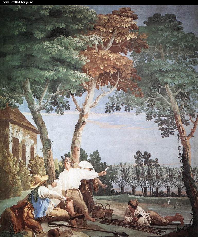 TIEPOLO, Giovanni Domenico Peasants at Rest r